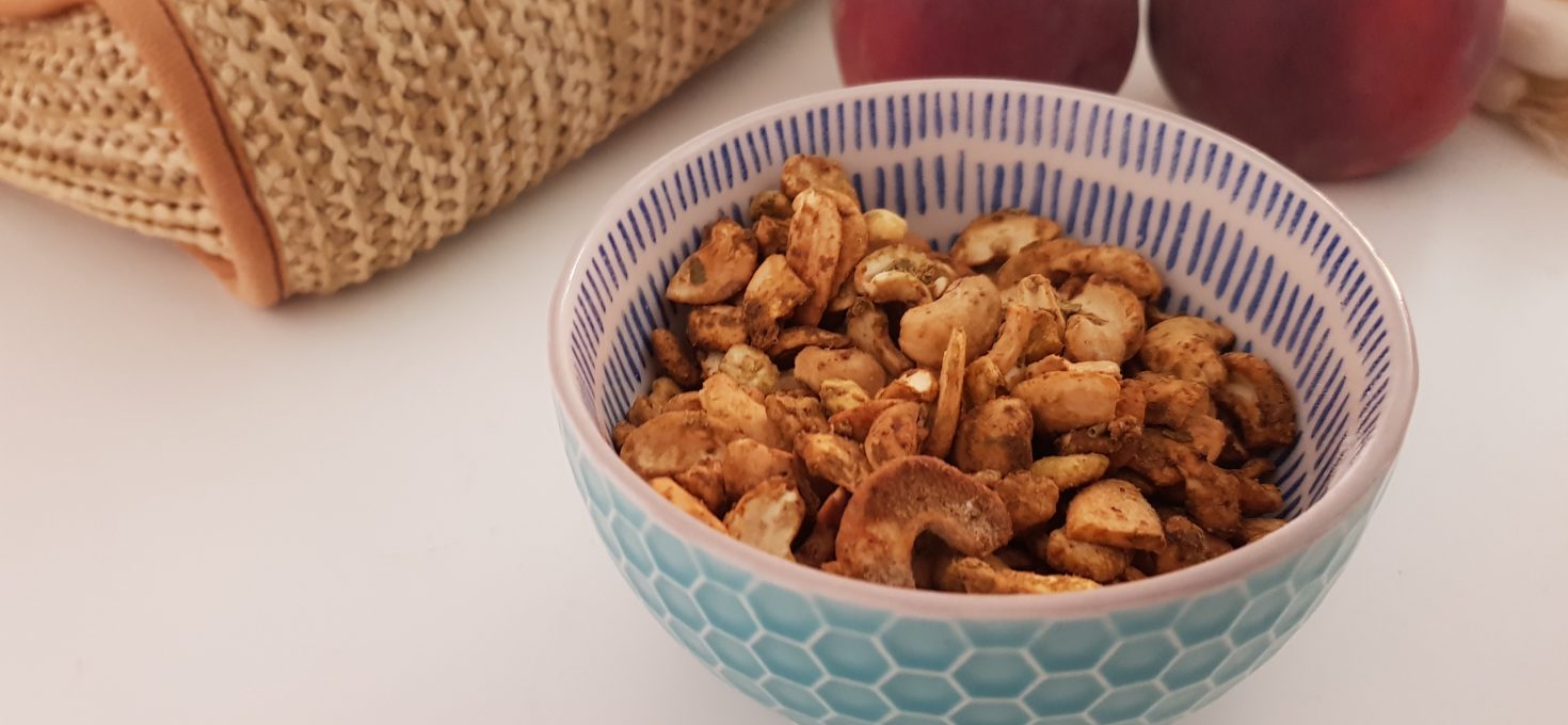 Die gesunde Snackbar ist eröffnet: Sourcream & Zwiebel Cashews (vegan)